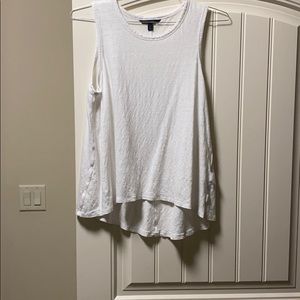 Banana Republic white Linen tank